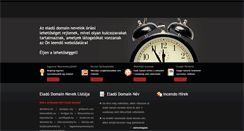 Desktop Screenshot of eladodomain.incendo.hu