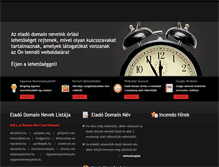 Tablet Screenshot of eladodomain.incendo.hu