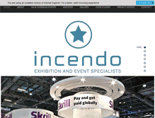 Tablet Screenshot of incendo.co.uk